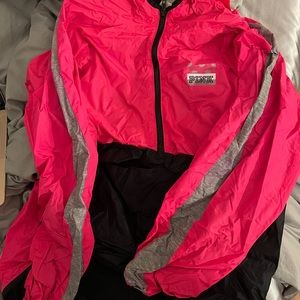 Neon pink VS windbreaker